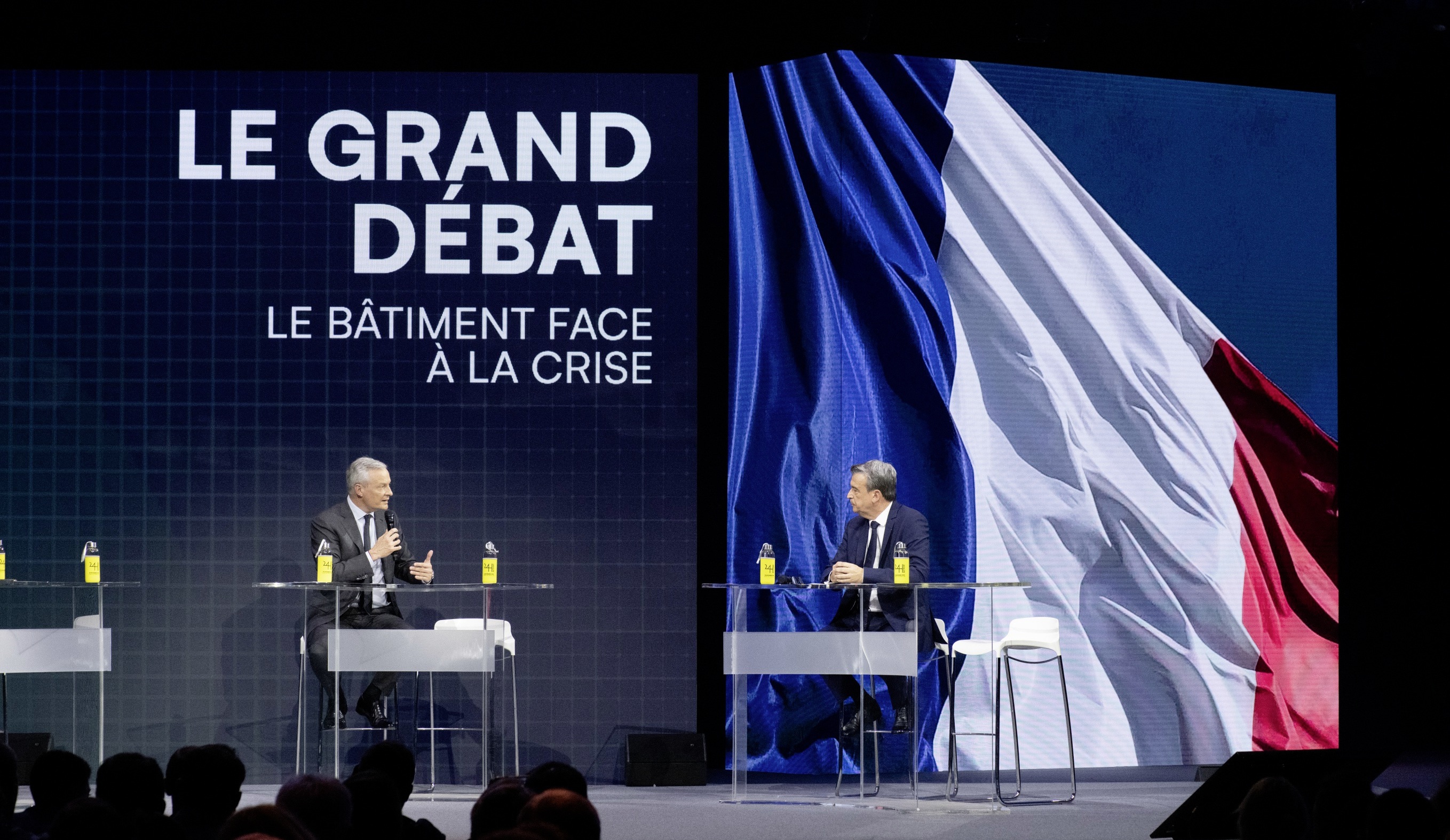 Le Ministre de l'économie Bruno Le Maire et Olivier Salleron, président de la FFB, ont échangé sur les problématiques touchant le secteur. 